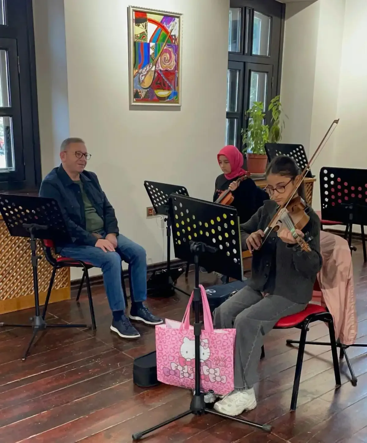 Kars Valisi Ziya Polat, Sanat Evi'nde kursiyerlerle buluştu