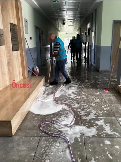 Kars’ta Necip Fazıl Kısakürek İlkokulu’nda Kapsamlı Temizlik Çalışması